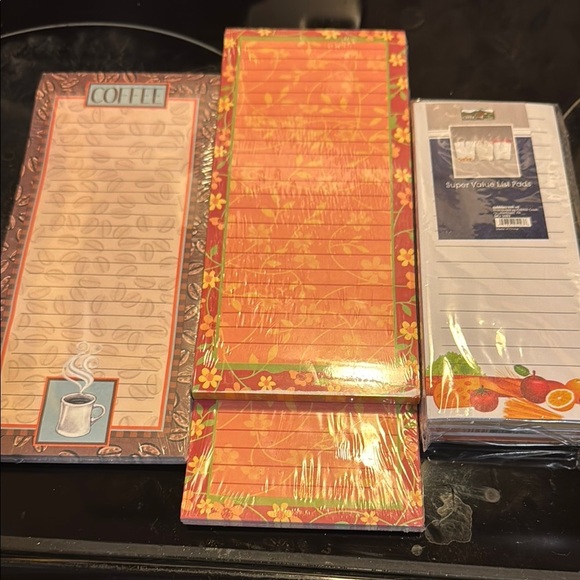 Floral and Coffee Themed kitchen  list pads - Picture 1 of 1